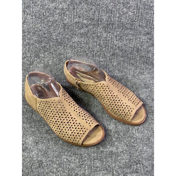 Indigo rd. Womens 7.5M  Irselia2 open toe sandals tan zipper on the side - Picture 3 of 16